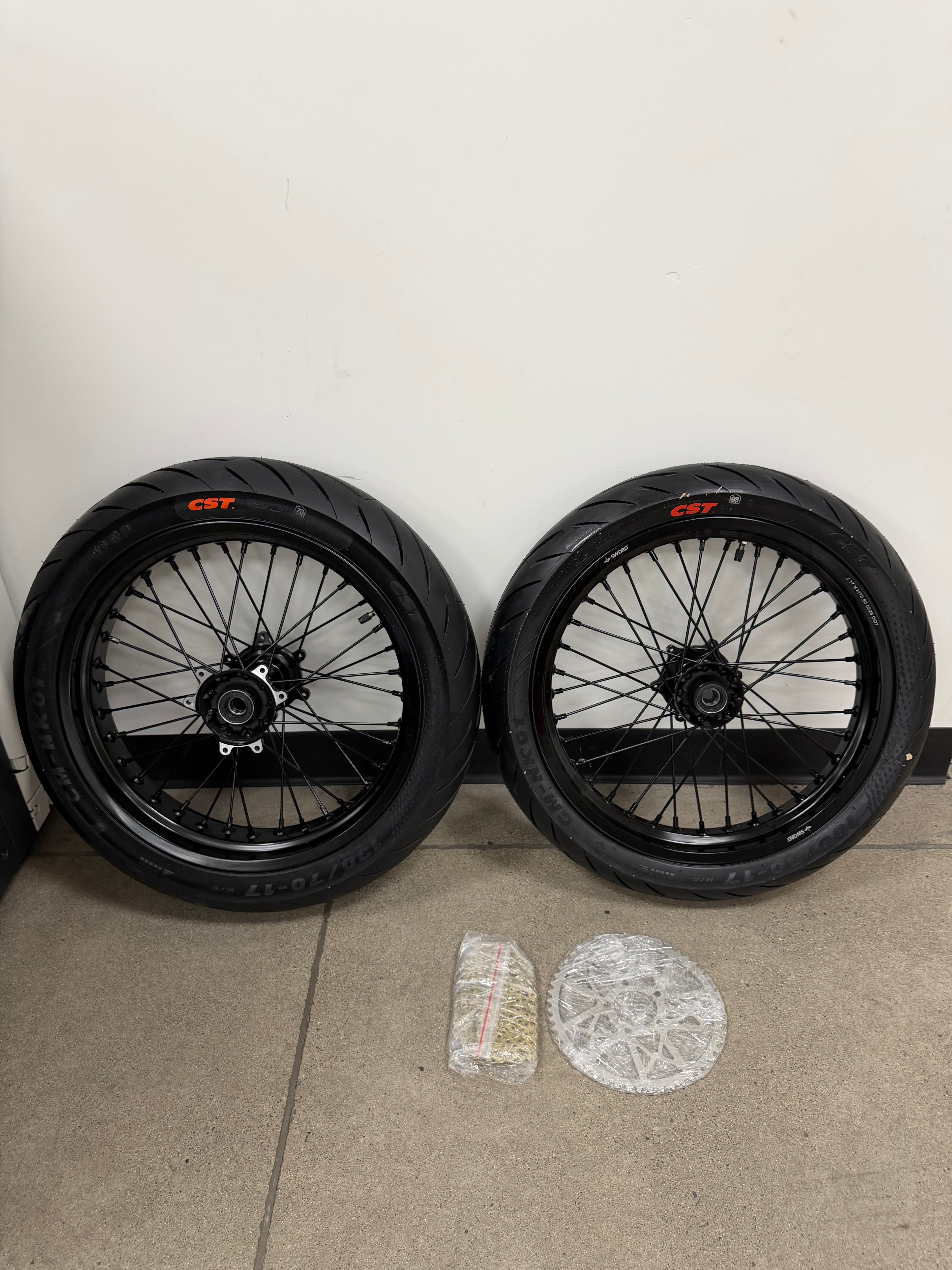 Talaria Komodo Complete Supermoto Wheel Set 17''
