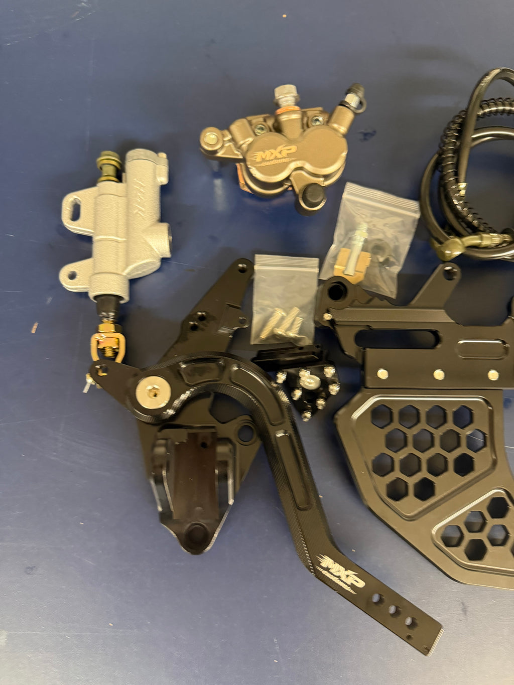 Surron Ultra Bee Foot Brake Kit - Dual Caliber Bracket