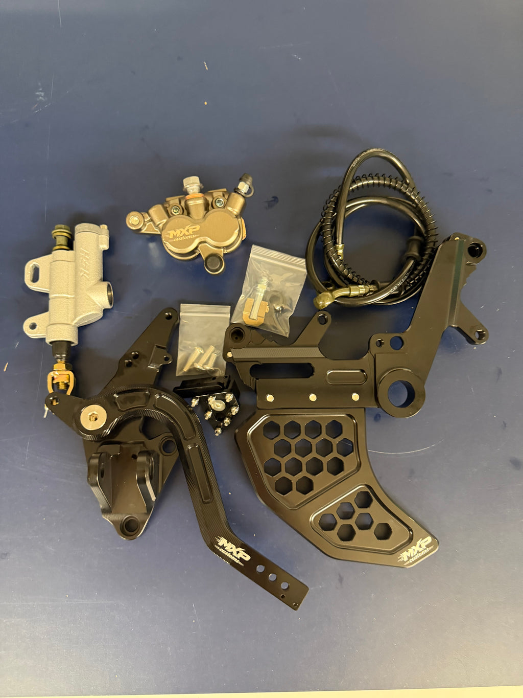 Surron Ultra Bee Foot Brake Kit - Dual Caliber Bracket