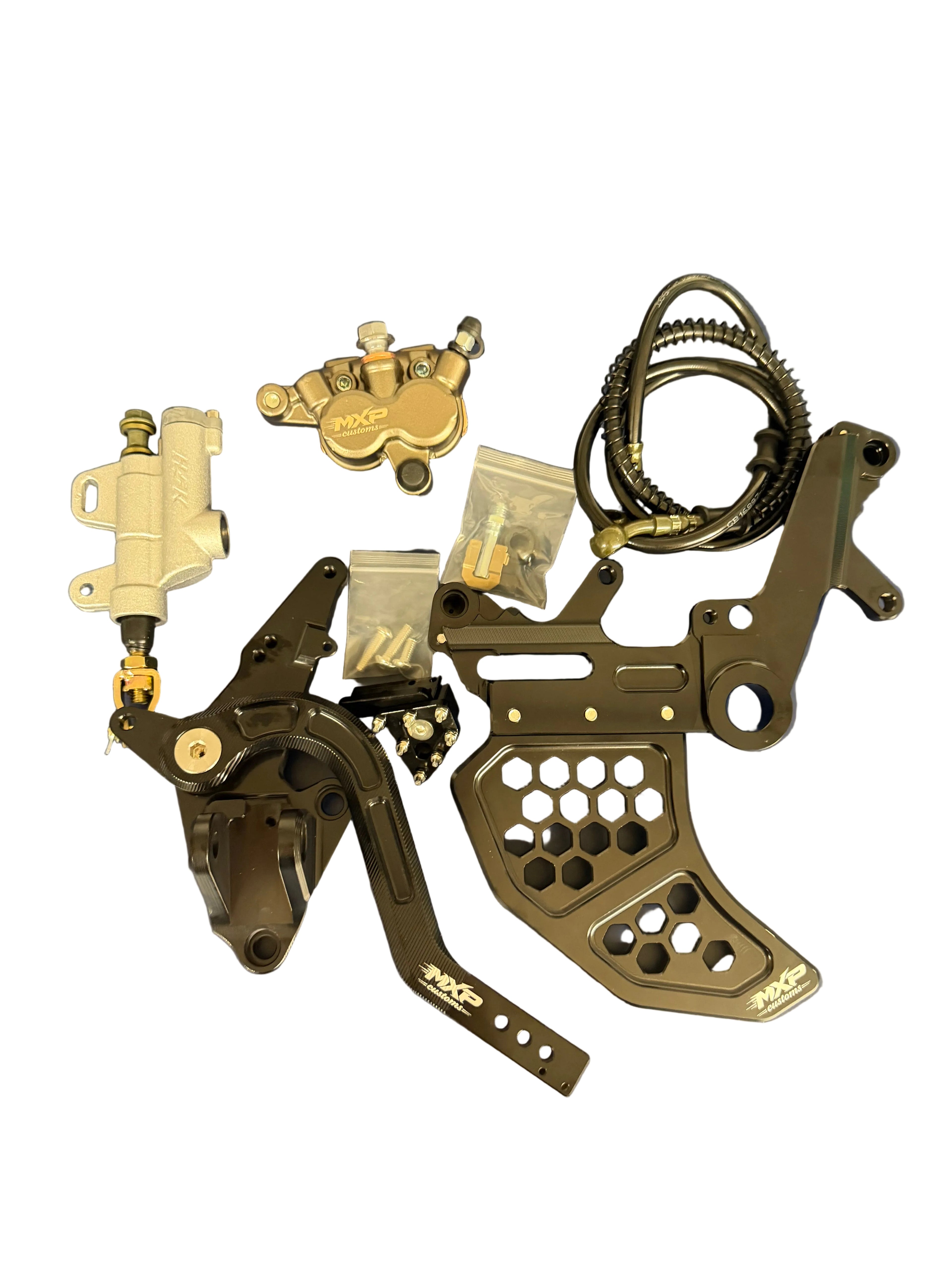 Surron Ultra Bee Foot Brake Kit - Dual Caliber Bracket